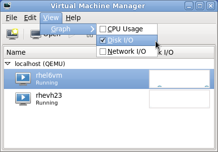 Selecting Disk I/O